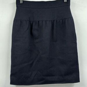 Fendi Vintage Black Wool Skirt IT42 US 6